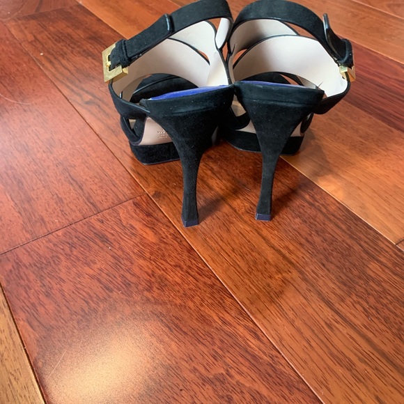 Stuart Weitzman Black strappy sandal heels - Picture 4 of 5